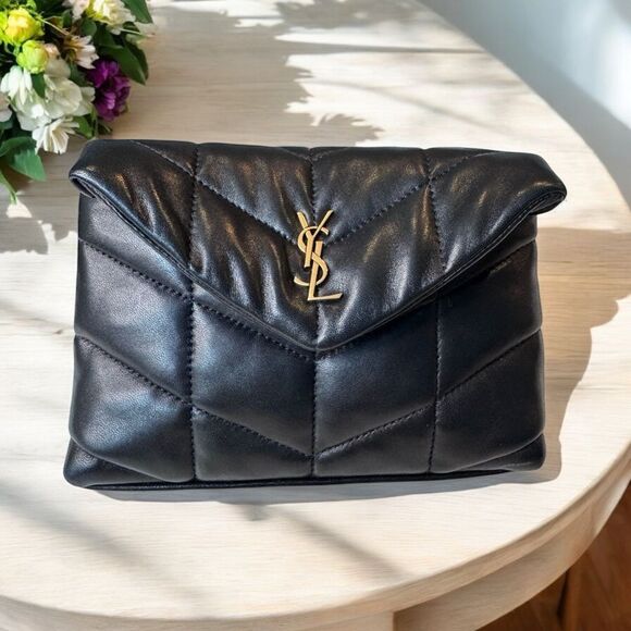 NWT YSL Lou Puffer Clutch - Picture 1 of 11
